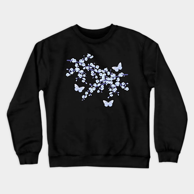 Blossom Butterfly Crewneck Sweatshirt by Near-Face Goddess